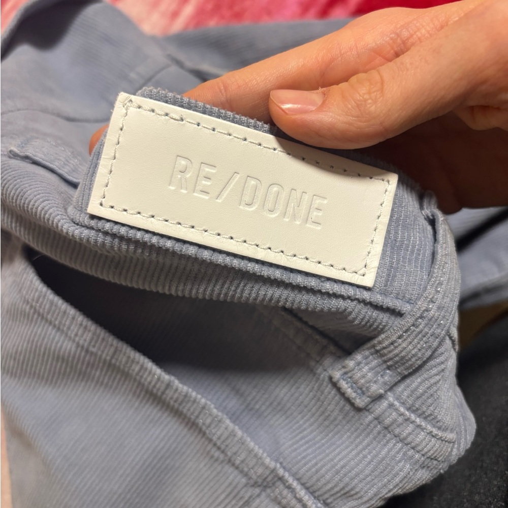 RE/DONE 70s Corduroy Jeans in Blue Size 25 - Picture 7 of 10